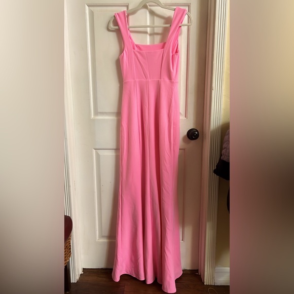 Show Me Your Mumu Paris Gown Pink Maxi Dress Slit Formal Size S - Picture 9 of 11
